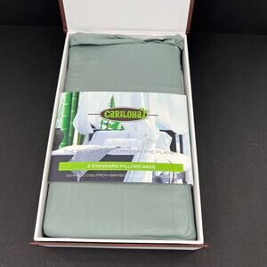 Cariloha Bamboo ocean mist standard pillow case